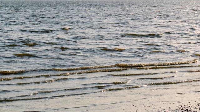 Gentle waves on a calm river