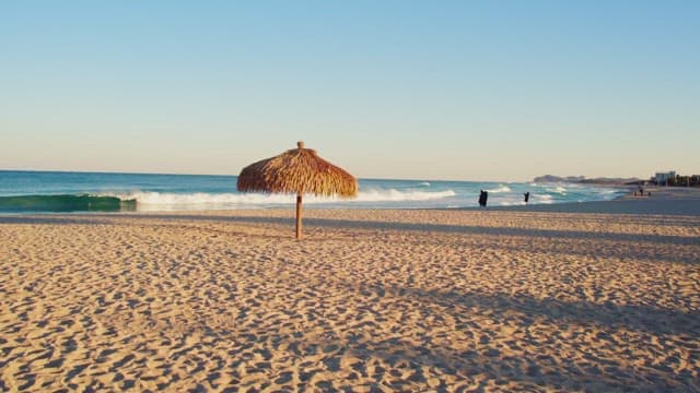Serene beach with gentle waves