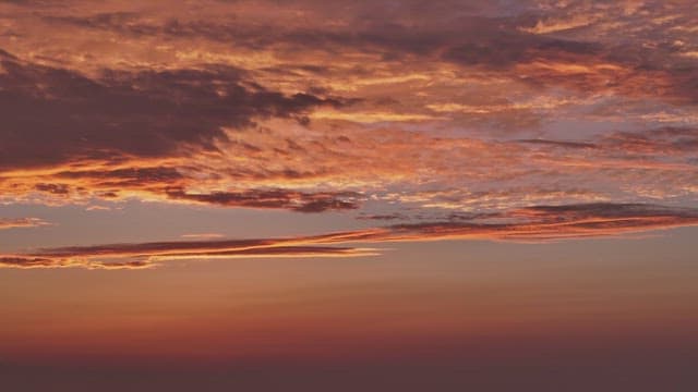 Vibrant sunset sky with colorful clouds