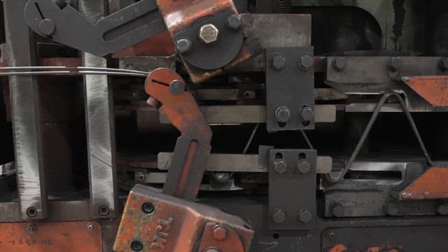 Close-up of industrial machinery in operation