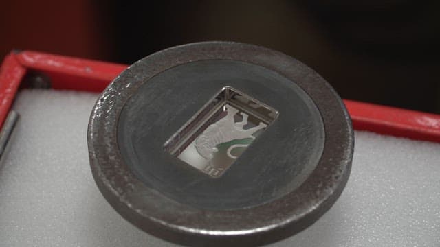 Metallic mold with intricate design