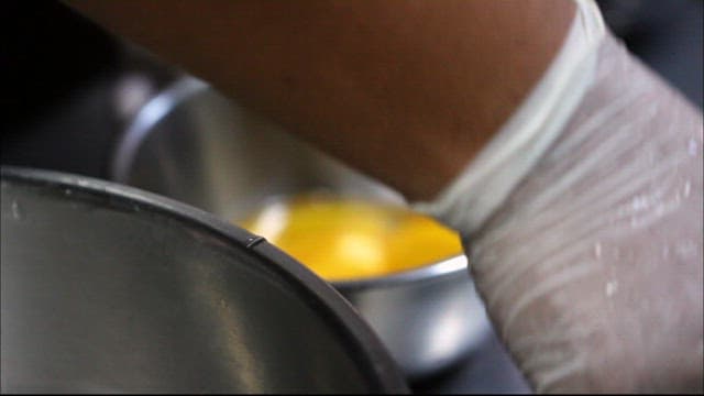 Whipping Egg Whites in a Stainless Bowl
