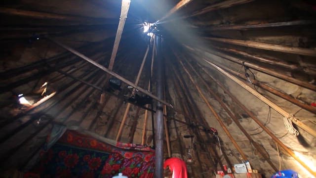 Interior of Traditional House of the Tundra Locals