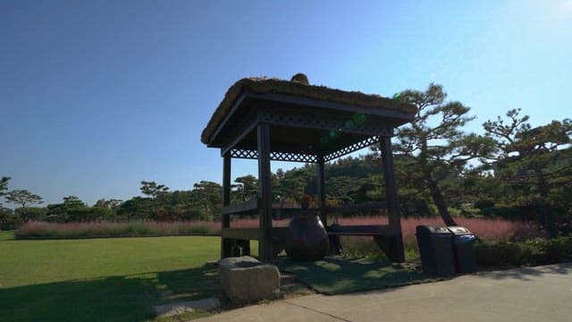 Traditional Pavilion in a Peaceful Park