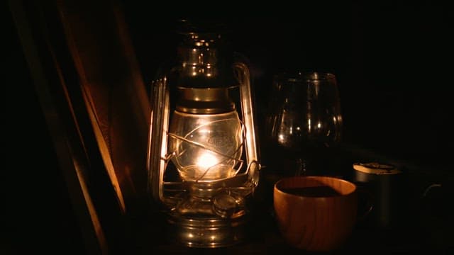 Cozy Evening with Warm Lantern Light