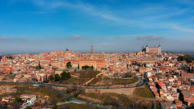 Toledo with iconic buildings