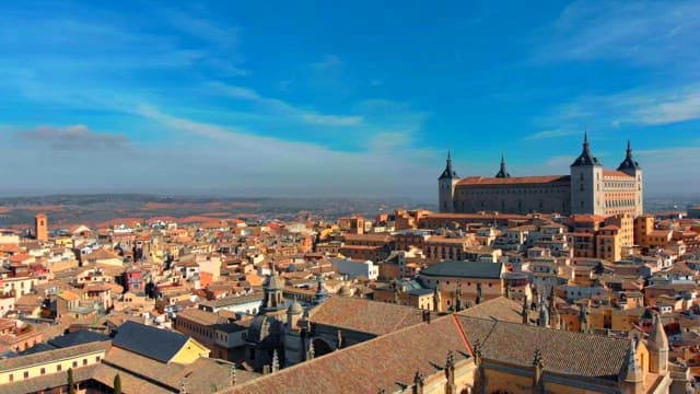 Toledo with a large castle