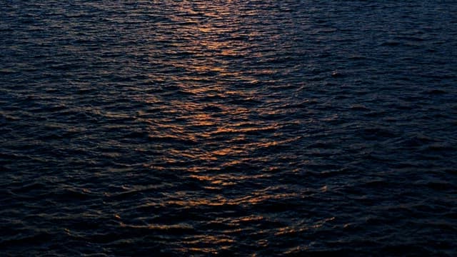 Sunset over the ocean with vibrant colors