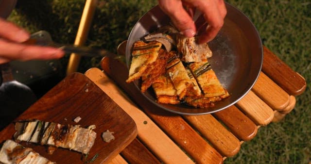 Preparing Savory Korean Pancake