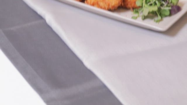 Beautifully plated fried food