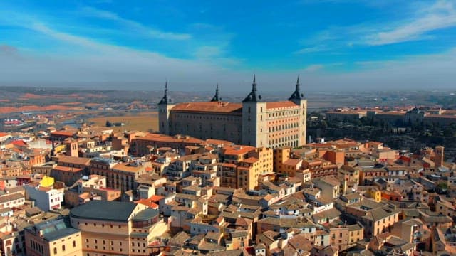 Toledo with a large castle