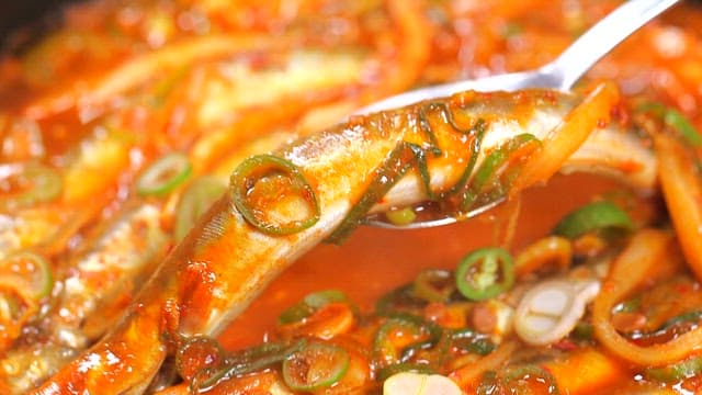 Savory fish stew with vegetables