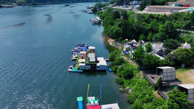 Lakeside with Dock of Water Leisure Activities