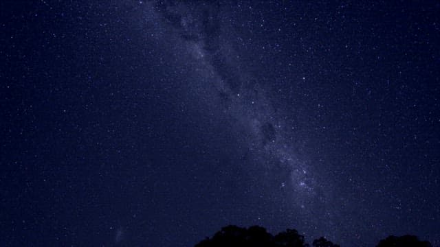 Starry night sky with the Milky Way