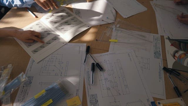 Team Members Working on Blueprints