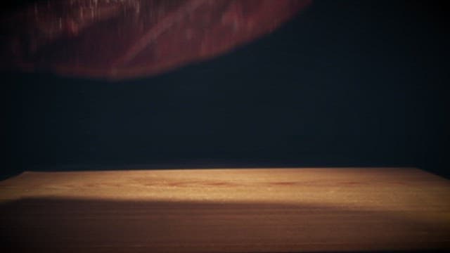 Raw steak on a wooden board