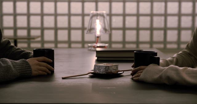 Intimate Conversation over Cake and Coffee