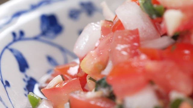Fresh Homemade Salsa in a Bowl