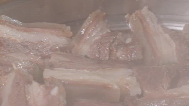 Deliciously Boiled Pork Slices in a Pot