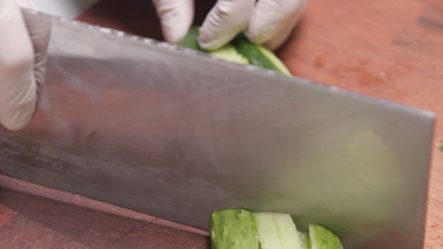 Cucumber Salad Made with Fresh and Crunchy Sliced Cucumbers