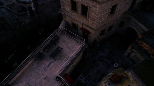 Dawn Over Historic Town with Balloons Rising