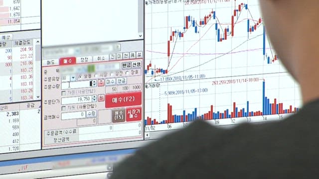 Person Analyzing Financial Data on Computer