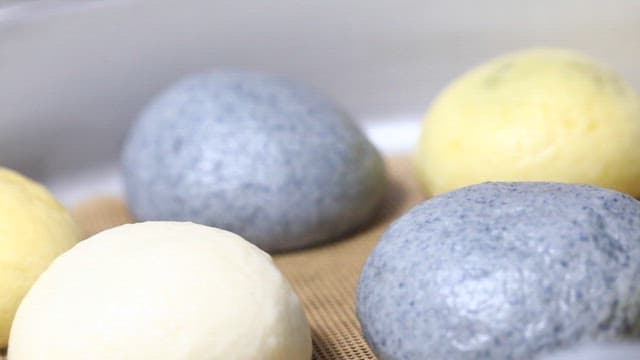 Assorted Colorful Steamed buns