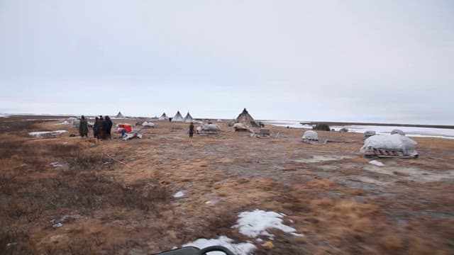 Nomadic Triba Camp in the Tundra