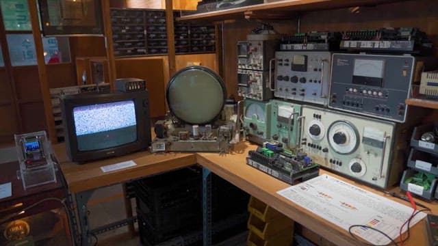 Workshop With Various Electronic Devices