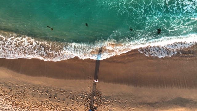 Serene beach with gentle waves