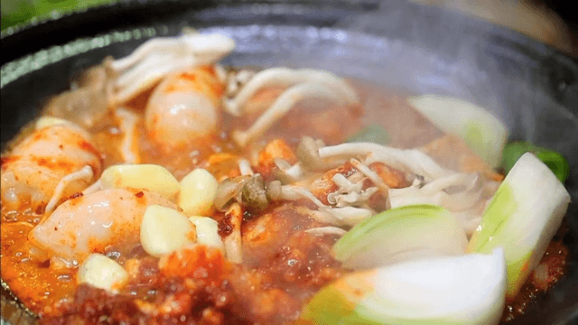 Sizzling Spicy Stir Fry in a Hot Pan