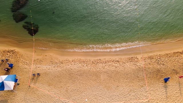 Serene beach with gentle waves