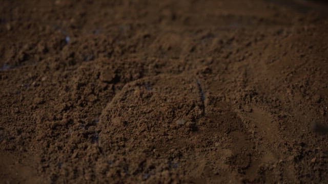 Flame rising from the ground