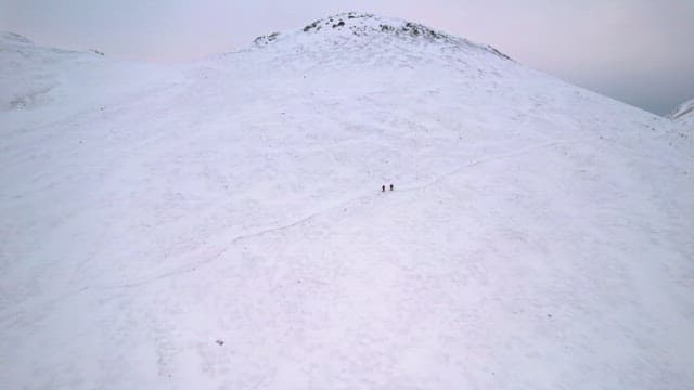 Snow-covered mountain landscape