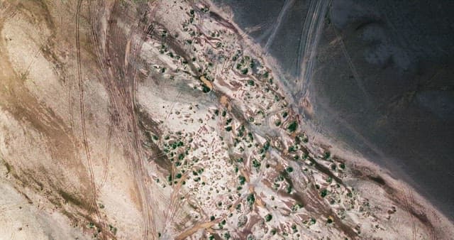 View of a barren desert