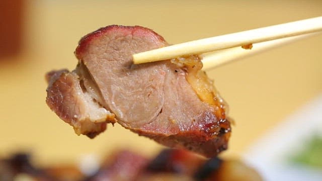 Savoring a Spoonful of Glistening Char Siu Rice