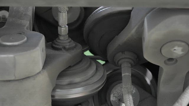 Close-up of industrial machinery in operation