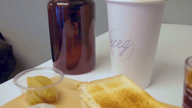 Warm breakfast setup with toast and coffee