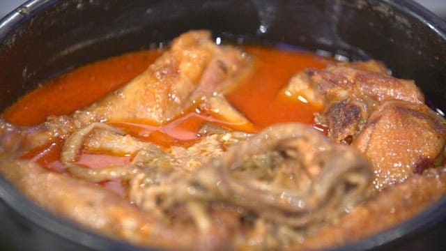 Perilla seed juice in duck soup