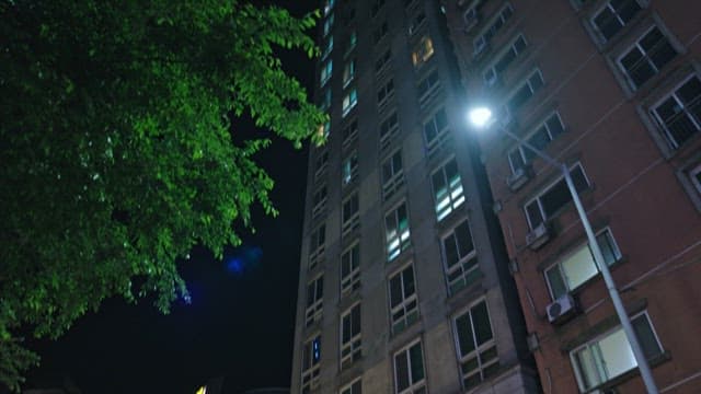 Interior of Elevator in Apartmentat at Evening