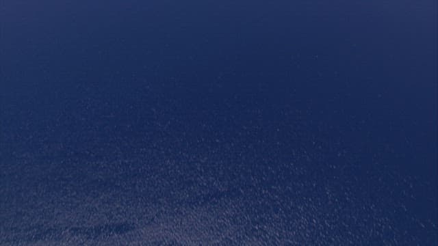 Coral reef under the sea seen from the sky