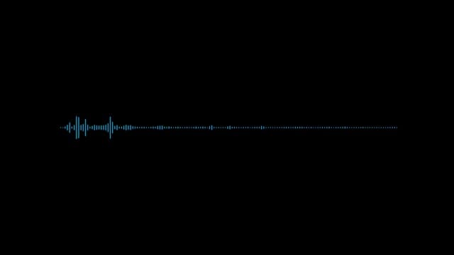 Audio wave or frequency digital animation