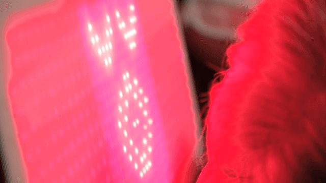 Red LED Light Therapy on Head