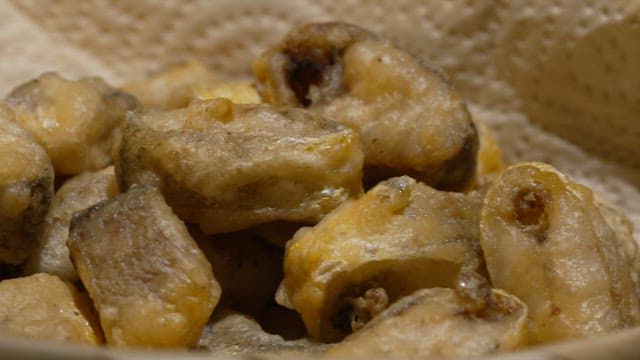 Crispy and golden brown fried fish