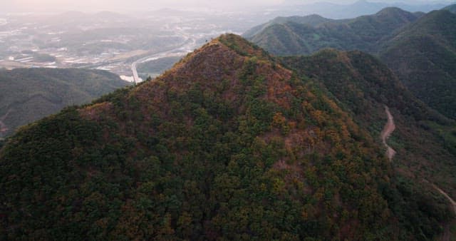 Mountain Ridge on a Fall Day Perfect for Hiking