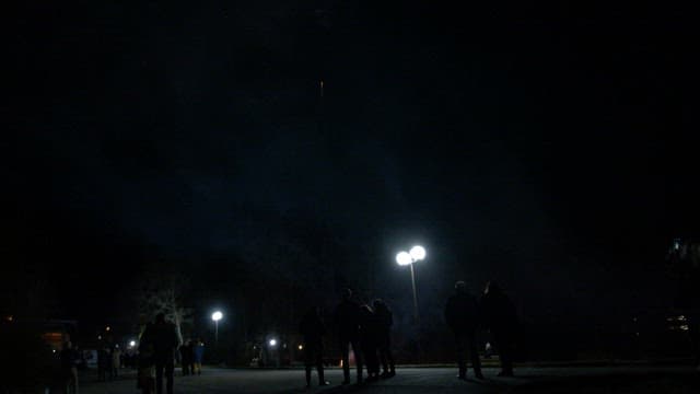 Spectacular Fireworks Lighting up the Dark Night Sky