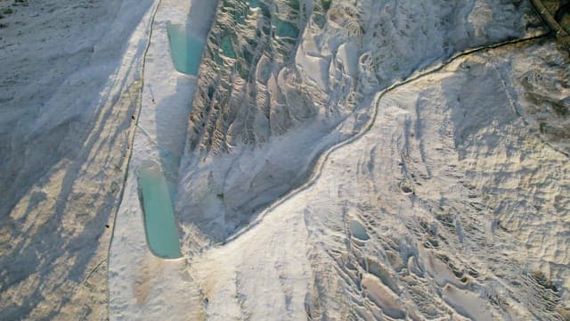 Majestic View of Terraced Mineral Pools