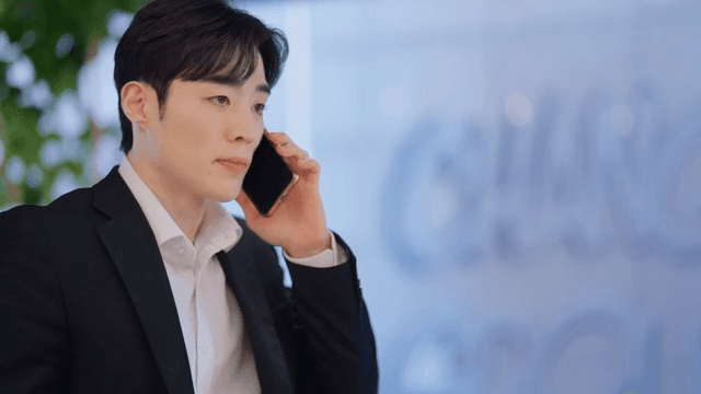 Businessman talking on the phone indoors