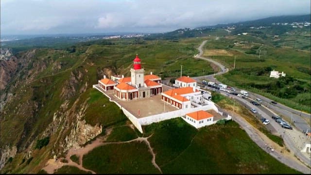 Coastal Lighthouse Overlooking a Rugged Cabo da Roca's Cliff