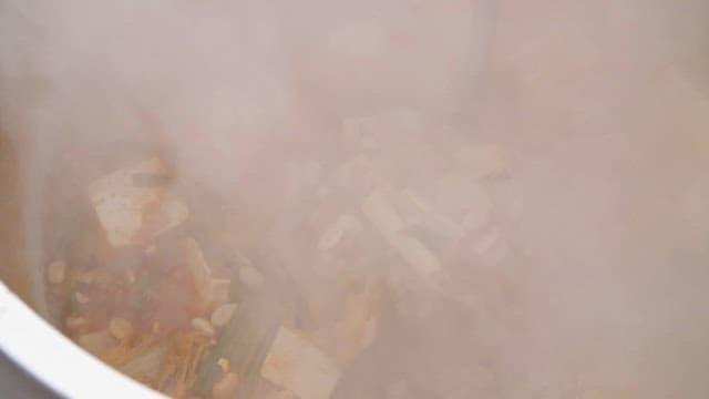 Ladleful of delicious cheonggukjang